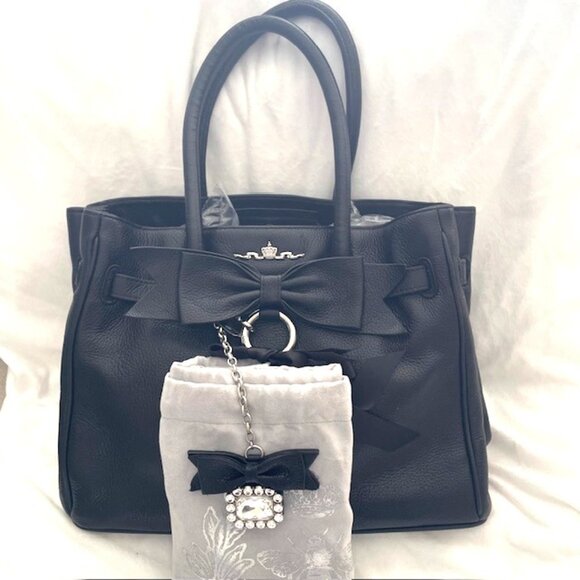 My Flat in London “Trust Fund” Handbag – Black Leather Tote - NWT - Picture 6 of 6